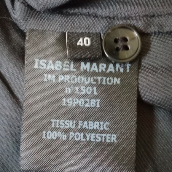 Isabel Marant Sleek Black Blouse with Tie Accents Size 40 - Picture 7 of 12